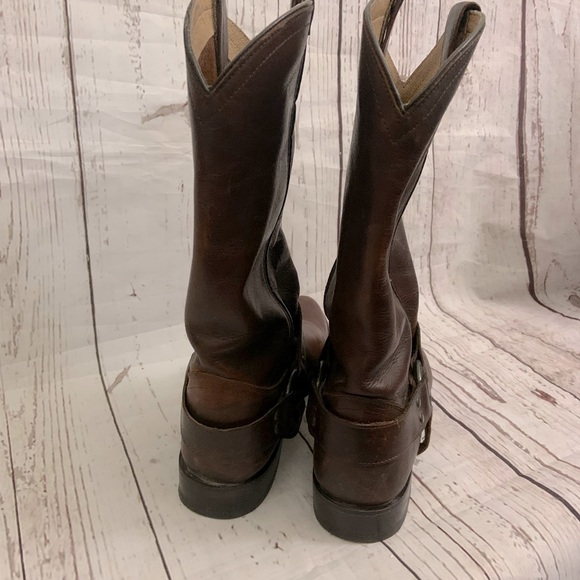 Frye Harness Boots Brown sz 7B - Picture 4 of 9
